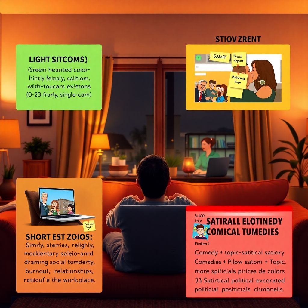 Комедийные сериалы для любого настроения от лёгкого ситкома до чёрного юмора