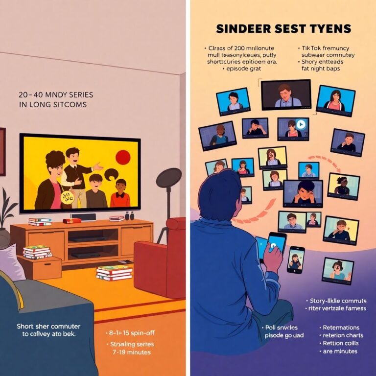 Короткие комедийные сериалы против длинных ситкомов: ритм, формат и привычки